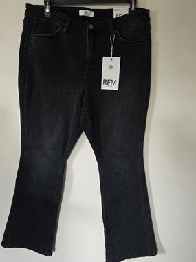 RFM MIA High Rise Women's Black Bootcut Stretch Jeans Size 20 NWT